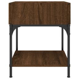 Berkfield Home Bedside Tables 2 pcs Brown Oak 40x41x50 cm Engineered Wood - Size: 40 x 41 x 50 cm - thumbnail 6