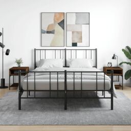 Berkfield Home Bedside Tables 2 pcs Brown Oak 40x41x50 cm Engineered Wood - Size: 40 x 41 x 50 cm - thumbnail 1