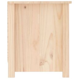 Berkfield Home Shoe Cabinet 110x38x45.5 cm Solid Wood Pine in Brown - thumbnail 5