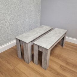 KOSY KOALA 2 stone grey benches in Dark Grey - thumbnail 1