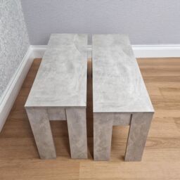 KOSY KOALA 2 stone grey benches in Dark Grey - thumbnail 2