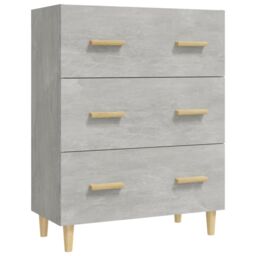 Berkfield Home Sideboard Concrete Grey 70x34x90 cm Engineered Wood - Size: 70 x 34 x 90 cm - thumbnail 2