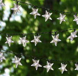 mysmartbuy 50 Star Solar Powered String Lights - Outdoor Garden White LED Fairy Light Decor for Patio, Wall, Fence, Pathway, Tree - 200cm - thumbnail 2