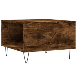 Berkfield Home Modern Coffee Table Smoked Oak 55x55x36.5 cm Engineered Wood in Brown - thumbnail 8