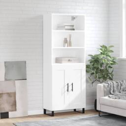 Berkfield Home Highboard White 69.5x34x180 cm Engineered Wood - thumbnail 2
