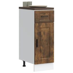Berkfield Home Kitchen Base Cabinet¬†Porto Smoked Oak Engineered Wood in Brown - thumbnail 1
