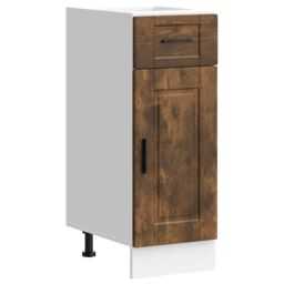 Berkfield Home Kitchen Base Cabinet¬†Porto Smoked Oak Engineered Wood in Brown - thumbnail 2