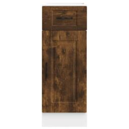 Berkfield Home Kitchen Base Cabinet¬†Porto Smoked Oak Engineered Wood in Brown - thumbnail 4