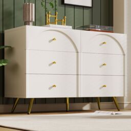Matteo Sideboard Cabinet for Living Room, 40D x 120W x 85H in Cream - thumbnail 6
