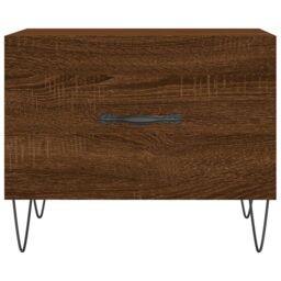 Berkfield Home Coffee Tables 2 pcs Brown Oak 50x50x40 cm Engineered Wood - Size: 50 x 50 x 40 cm - thumbnail 6