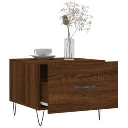 Berkfield Home Coffee Tables 2 pcs Brown Oak 50x50x40 cm Engineered Wood - Size: 50 x 50 x 40 cm - thumbnail 4