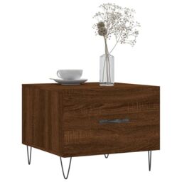Berkfield Home Coffee Tables 2 pcs Brown Oak 50x50x40 cm Engineered Wood - Size: 50 x 50 x 40 cm - thumbnail 3