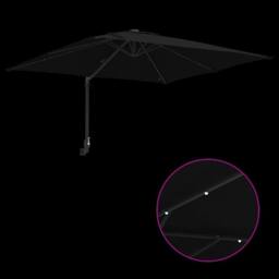 Berkfield Home Traditional Garden Parasol Black 248, 5 x 247, 5 x 119 cm Fabric - thumbnail 9