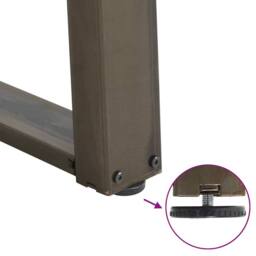 Berkfield Home Modern vidXL Dining Table Legs U-Shaped 2 pcs Natural Steel 70x(7 in Brown - thumbnail 9