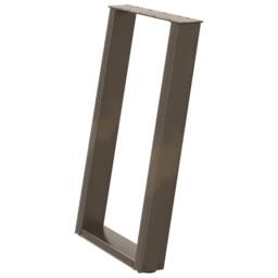 Berkfield Home Modern vidXL Dining Table Legs U-Shaped 2 pcs Natural Steel 70x(7 in Brown - thumbnail 4