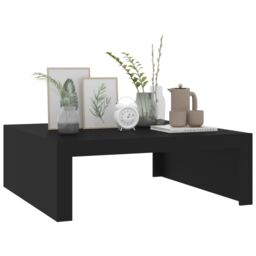 Berkfield Home Coffee Table Black 100x100x35 cm Engineered Wood - Size: 100 x 100 x 35 cm - thumbnail 4
