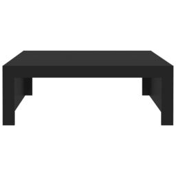 Berkfield Home Coffee Table Black 100x100x35 cm Engineered Wood - Size: 100 x 100 x 35 cm - thumbnail 5