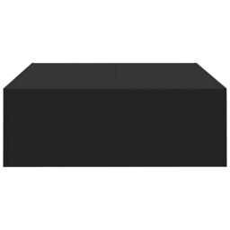 Berkfield Home Coffee Table Black 100x100x35 cm Engineered Wood - Size: 100 x 100 x 35 cm - thumbnail 6