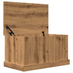 Berkfield Home Storage Box Artisan Oak 70x40x38 cm Engineered Wood in Brown - Size: 70 x 40 x 38 cm - thumbnail 6