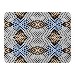 Benjamin Tate Design Abstract Geometric Roughly Hatched Shapes Blanket in Natural - Size: 120 cm x 150 cm - thumbnail 1