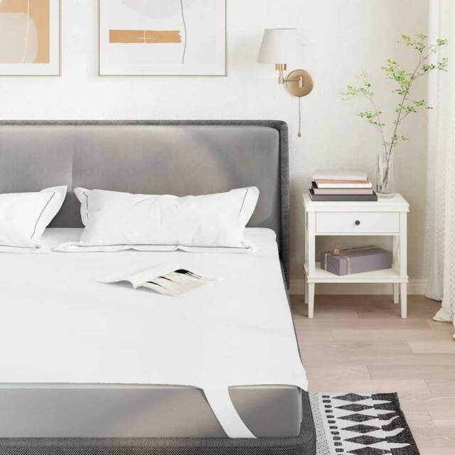 Berkfield Home Mattress Protector White 100x220 cm Waterproof - image 1