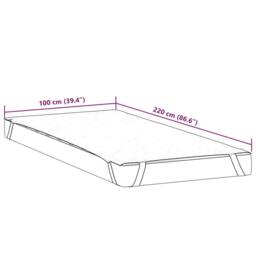 Berkfield Home Mattress Protector White 100x220 cm Waterproof - thumbnail 7