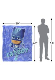 Hasbro PJ Masks Kids Catboy Character Silky Touch Blanket 152x127cm in White - Size: 152x127 cm - thumbnail 5