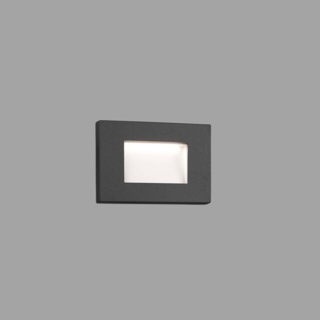 Netlighting Spark Outdoor LED Recessed Wall Light Dark Grey 5W 3000K IP65 - image 1