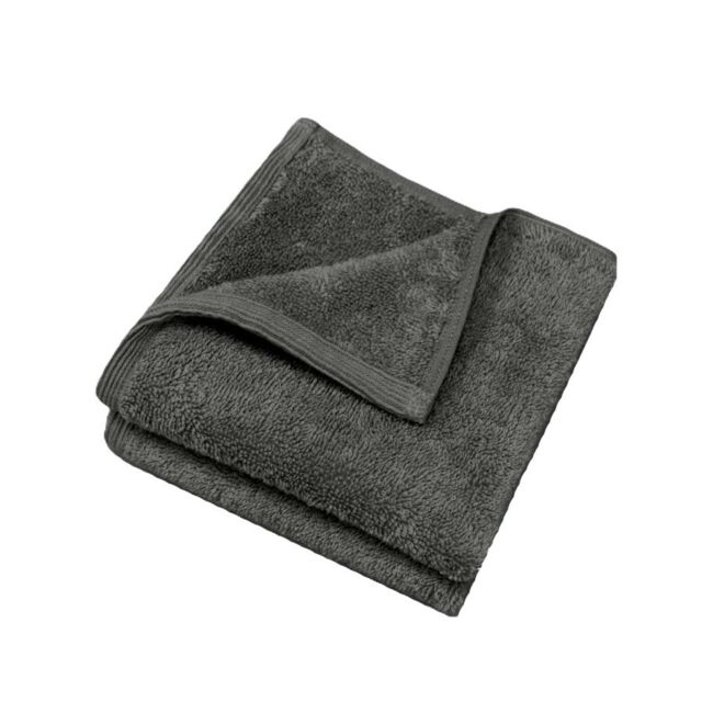 Allure Bath Fashions Marlborough Bamboo Face Cloths - Pack of 2 Super Soft, Absorbent & Hypo-Allergenic Flannel Towels in Dark Grey - image 1