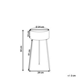 Wyld and Coco Black Iron Tripod Plant Stand 29 x 26 x 50 cm - thumbnail 3