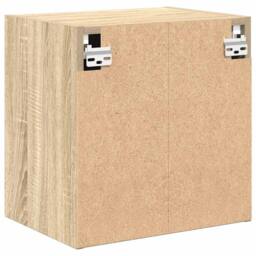 Berkfield Home Garage Wall Cabinets 2 pcs Sonoma Oak Engineered Wood in Brown - thumbnail 8