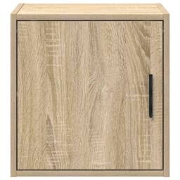 Berkfield Home Garage Wall Cabinets 2 pcs Sonoma Oak Engineered Wood in Brown - thumbnail 6