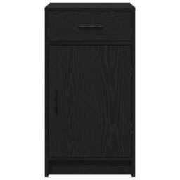 Berkfield Home Sideboard Black Oak 40x41x75 cm Engineered Wood - Size: 40 x 41 x 75 cm - thumbnail 7
