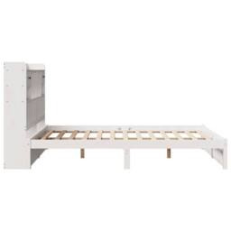 Berkfield Home Decorative Bookcase Bed without Mattress White 140x200cm Solid Wo - Size: 140x200 cm - thumbnail 7