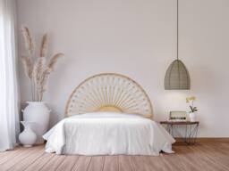Vente-unique Headboard 140 Cm - Rattan - Natural - SOLIA in Light Oak - Size: Double - thumbnail 9