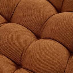 Kelvenix Coffee-Corduroy 50cm Large Dining Pad Garden Thick Corduroy Seat in Brown - Size: 100 cm x 190 cm - thumbnail 4