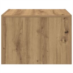 Berkfield Home Coffee Table Artisan oak 50 x 50 x 35 cm Engineered wood in Brown - thumbnail 5