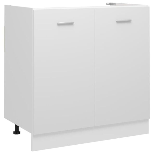 Berkfield Home Sink Bottom Cabinet White 80x46x81.5 cm Engineered Wood - image 1
