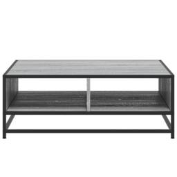 Berkfield Home Durable Coffee Table Grey Sonoma 80x80x30 cm Engineered Wood & Metal - Size: 80 x 80 x 30 cm - thumbnail 5
