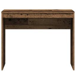 Berkfield Home Modern Desk Old Wood 90x40x72 cm Engineered Wood in Brown - Size: 90 x 40 x 72 cm - thumbnail 4