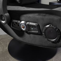 X Rocker Deluxe Console Gaming Chair Upholstered with 4.1 Surround Speakers in Black - thumbnail 3