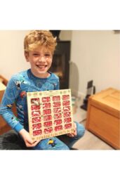 MijMoj Design Reusable Wooden Merry Christmas Advent Calendar in Natural - thumbnail 2