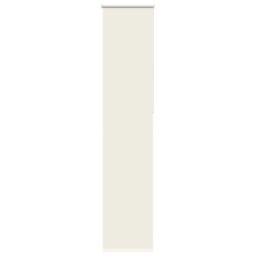 Berkfield Home Roller Blind Blackout Off-White 55x210 cm Fabric Width 50.7 cm Polyester in White - thumbnail 1