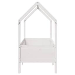 Berkfield Home Kids' House Bed Frame without Mattress White 80x160 cm Pine - thumbnail 5