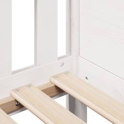 Berkfield Home Kids' House Bed Frame without Mattress White 80x160 cm Pine - thumbnail 7