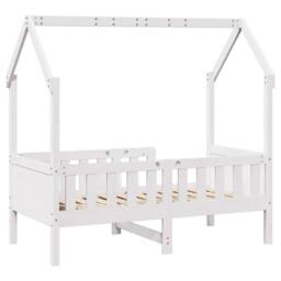 Berkfield Home Kids' House Bed Frame without Mattress White 80x160 cm Pine - thumbnail 6