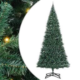 Berkfield Home Artificial Pre-lit Christmas Tree with Ball Set Green 500 cm - thumbnail 2