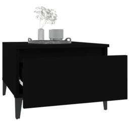 Berkfield Home Side Tables 2 pcs Black 50x46x35 cm Engineered Wood - Size: 50 x 46 x 35 cm - thumbnail 5