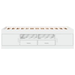 Berkfield Home Daybed with Drawers without Mattress White 90x190 cm Single - thumbnail 4
