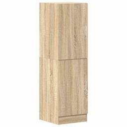 Berkfield Home 3 Piece Kitchen Cabinet Set Sonoma Oak Engineered Wood in Brown - thumbnail 6